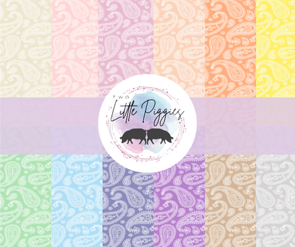 Printed Vinyl - Pastel Paisley