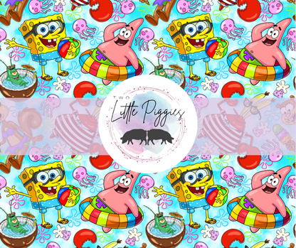 Printed Vinyl - Sponge Bob Summer
