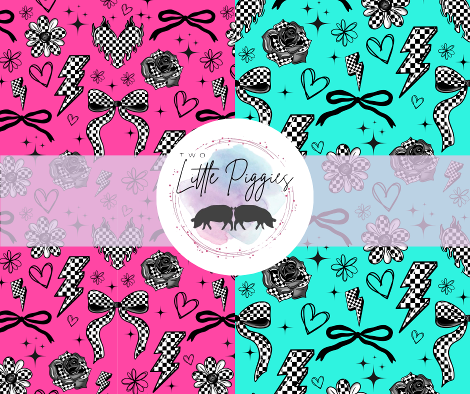 Printed Vinyl -  Trendy Checkered