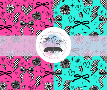 Printed Vinyl -  Trendy Checkered