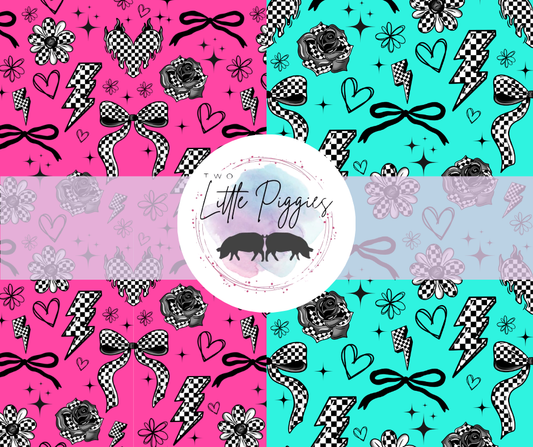Printed Vinyl -  Trendy Checkered