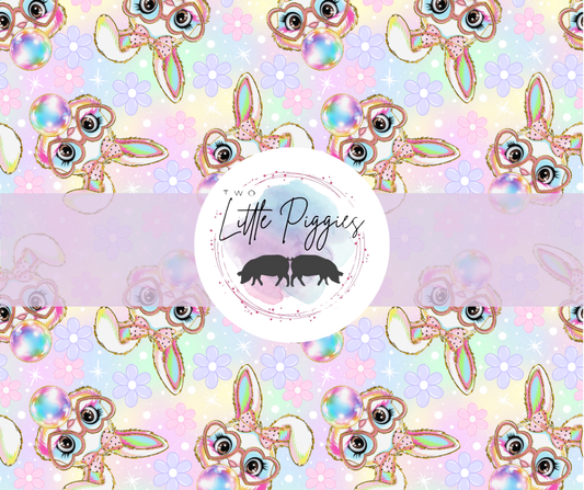 Printed Vinyl - Bubble Gum Bunny