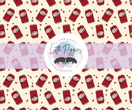 Printed Vinyl - Dr Pepper - Cream