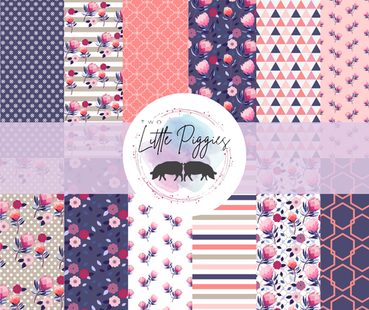 Printed Vinyl - Protea Flowers