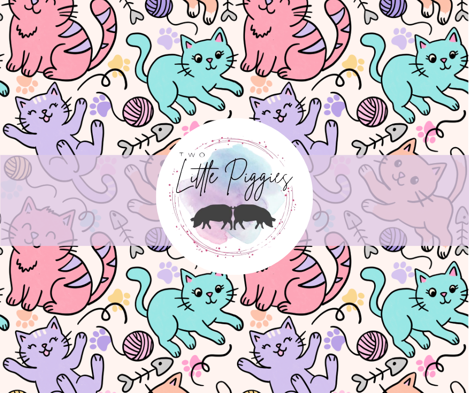 Printed Vinyl - Playful Kitty