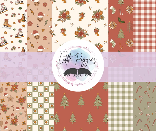 Printed Vinyl - 70s Retro Christmas