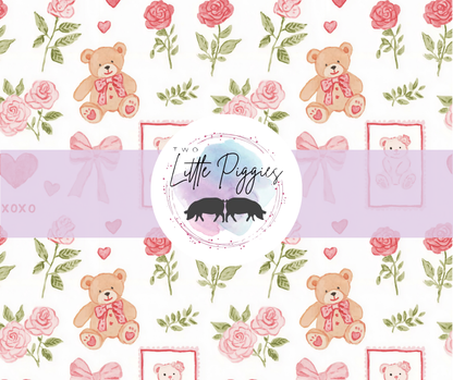 Printed Vinyl - Valentine - Teddy