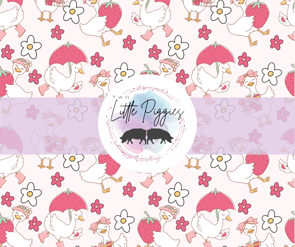 Printed Vinyl -  Strawberry Silly Goose