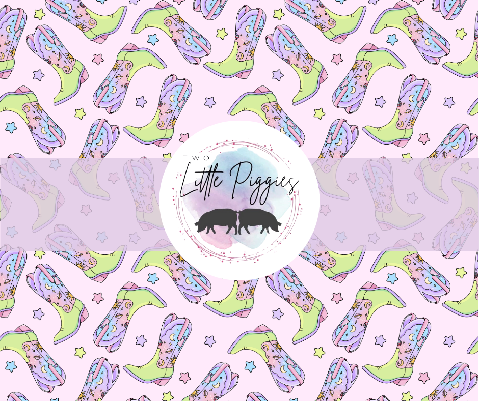 Printed Vinyl - Space Cowgirl Boots