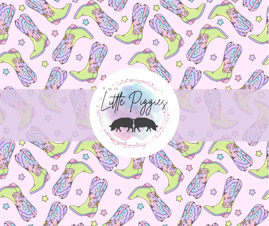 Printed Vinyl - Space Cowgirl Boots