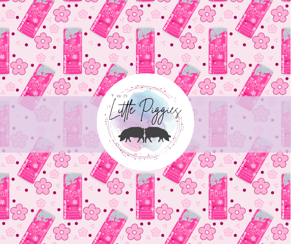Printed Vinyl - Red Bull - Pink