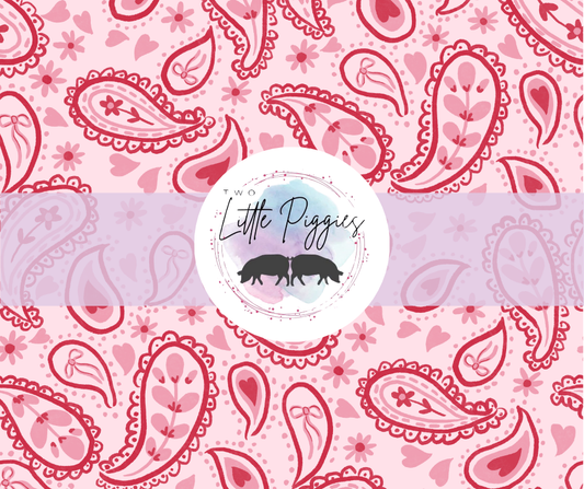 Printed Vinyl - Valentine - Paisley