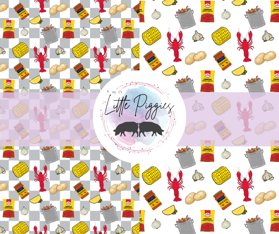 Printed Vinyl - Crawfish Boil
