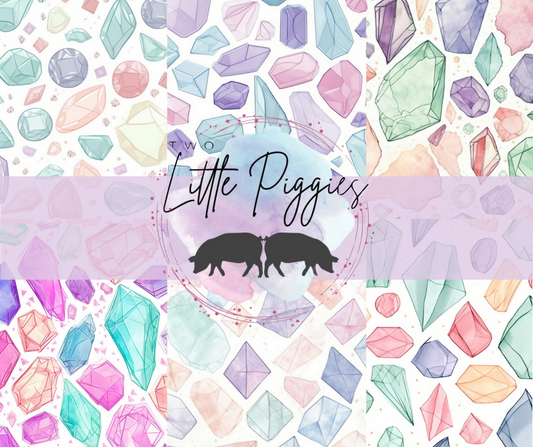 Printed Vinyl - Pastel Gems