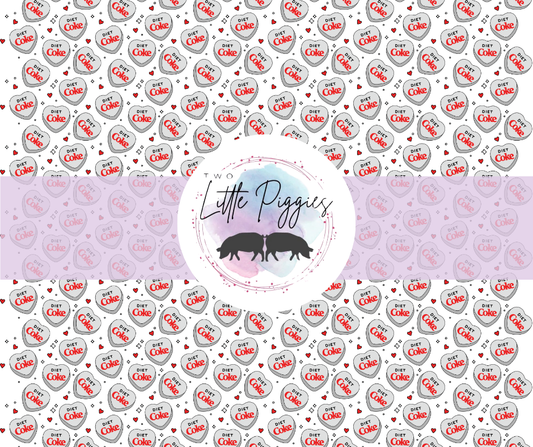 Printed Vinyl - Valentine - Diet Coke Heart