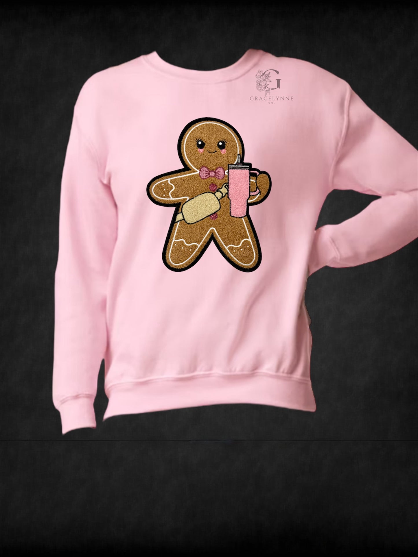 Gingerbread Crewneck_Chenille Patch