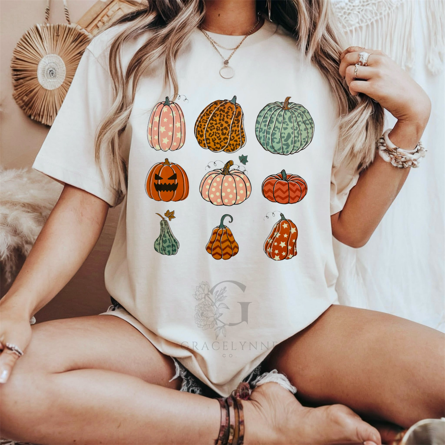 Pumpkin Grid_DTF Color Transfer