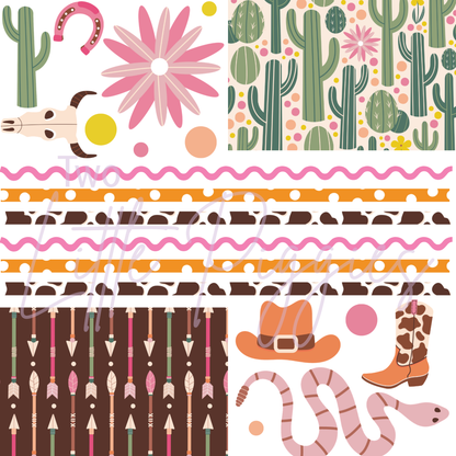 Printed Vinyl - Element Sheet - Western Cowgirl