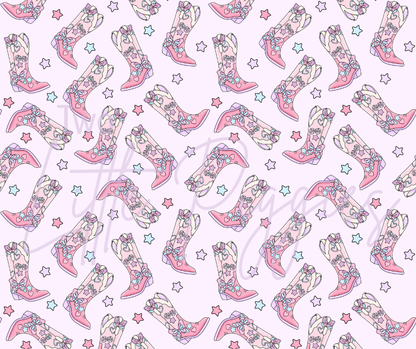 Printed Vinyl - Lover Cowgirl Boot