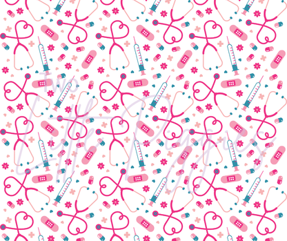 Printed Vinyl - Girly Nurse