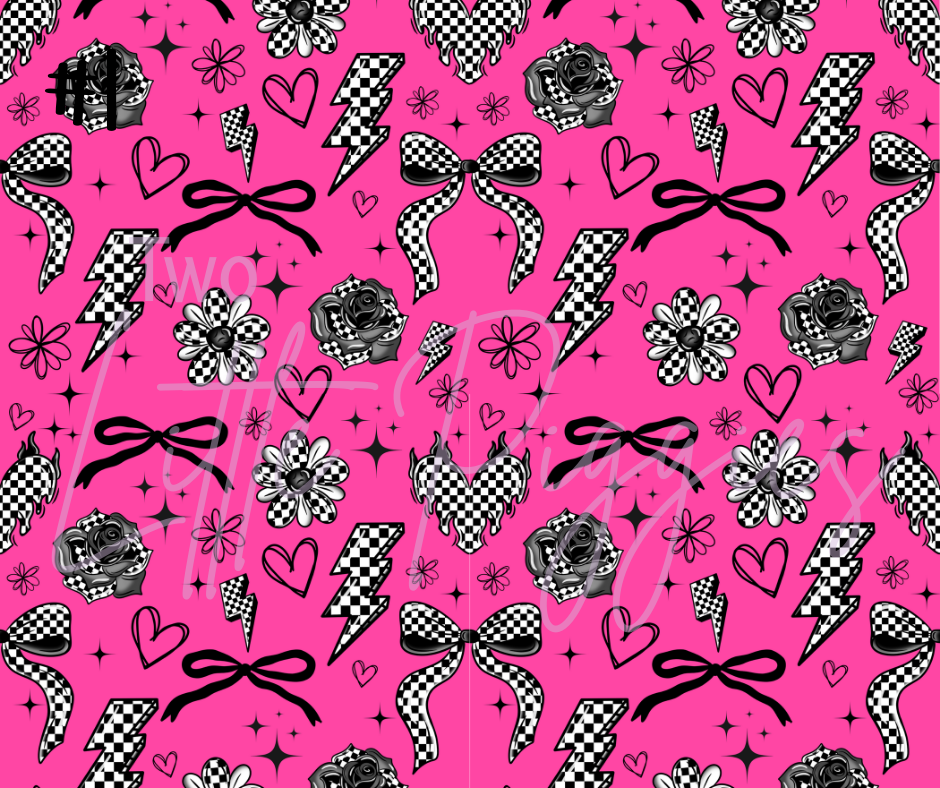 Printed Vinyl -  Trendy Checkered
