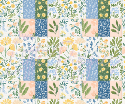 Printed Vinyl - Springtime Patchwork