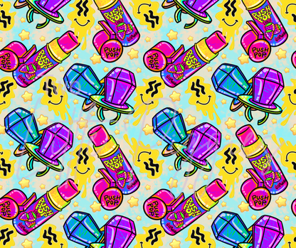Printed Vinyl - 90's - Push Pops and Ring Pops