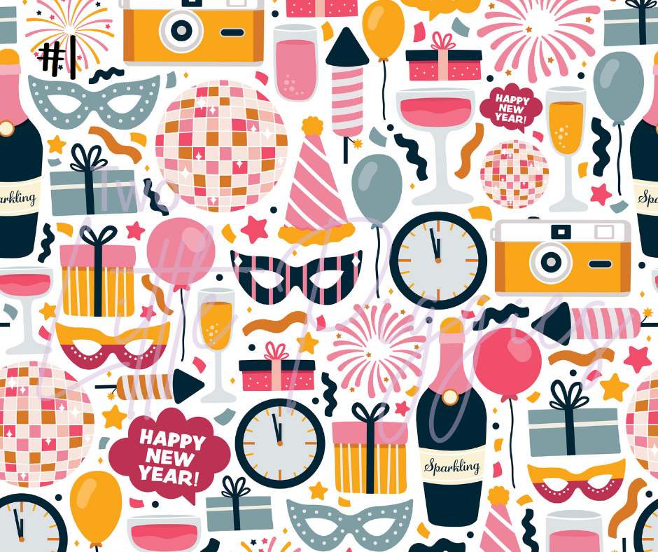 Printed Vinyl - New Year's Celebration