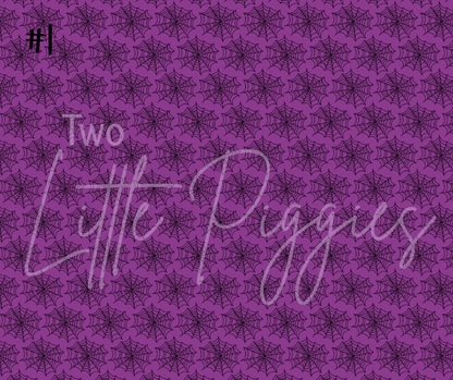 Printed Vinyl - Halloween Teal & Purple Collection