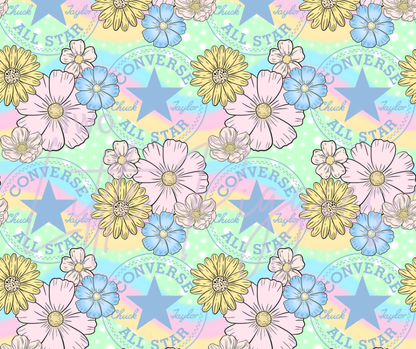 Printed Vinyl - Springtime Converse