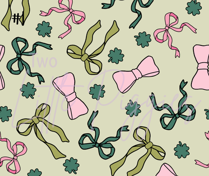 Printed Vinyl - St. Patrick's - Bows, Disco, and Balloon Dogs