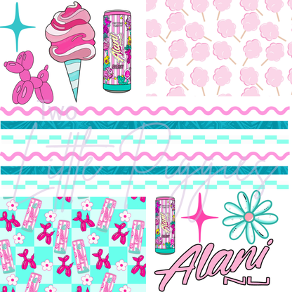 Printed Vinyl - Element Sheet - Cotton Candy - Alani