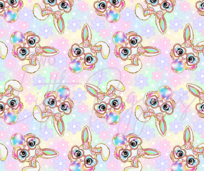 Printed Vinyl - Bubble Gum Bunny