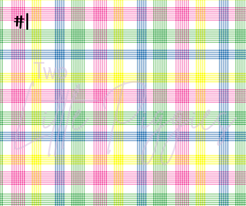 Printed Vinyl - Spring Plaid