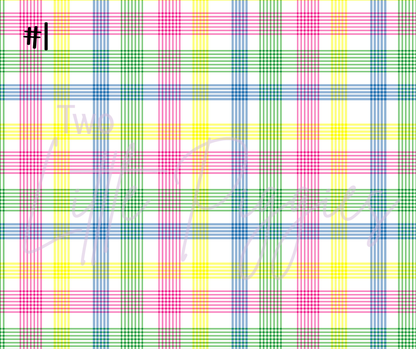 Printed Vinyl - Spring Plaid