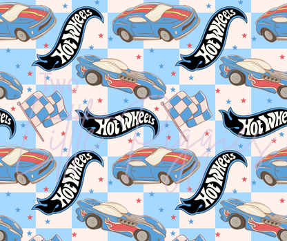 Printed Vinyl - Hot Wheels - Blue