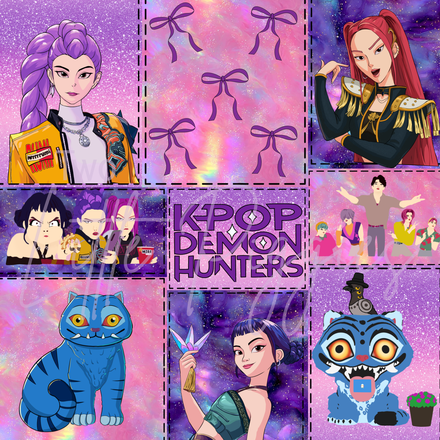 Printed Vinyl - Patchwork - KPop