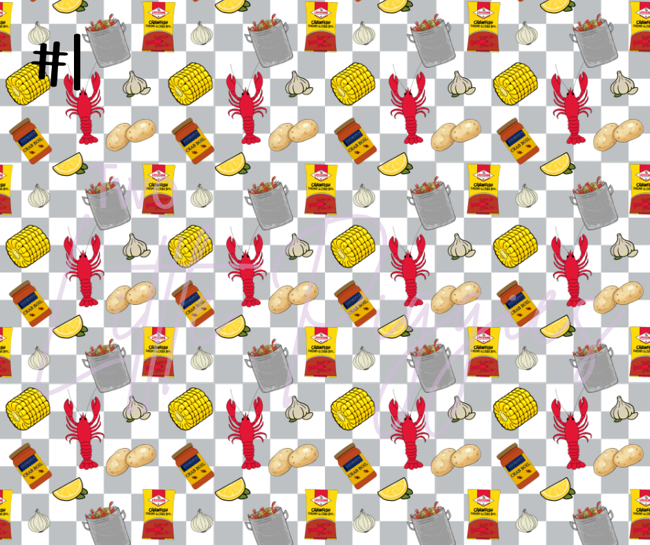 Printed Vinyl - Crawfish Boil