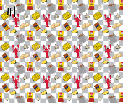 Printed Vinyl - Crawfish Boil