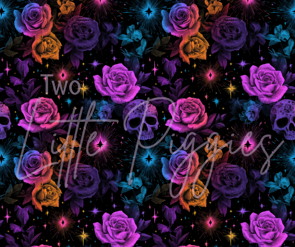 Printed Vinyl - Skelli Roses