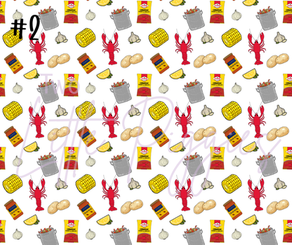 Printed Vinyl - Crawfish Boil