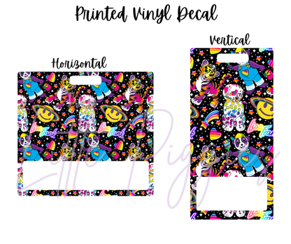Printed Vinyl - 90's - Lisa Frank - Black