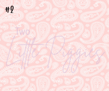 Printed Vinyl - Pastel Paisley