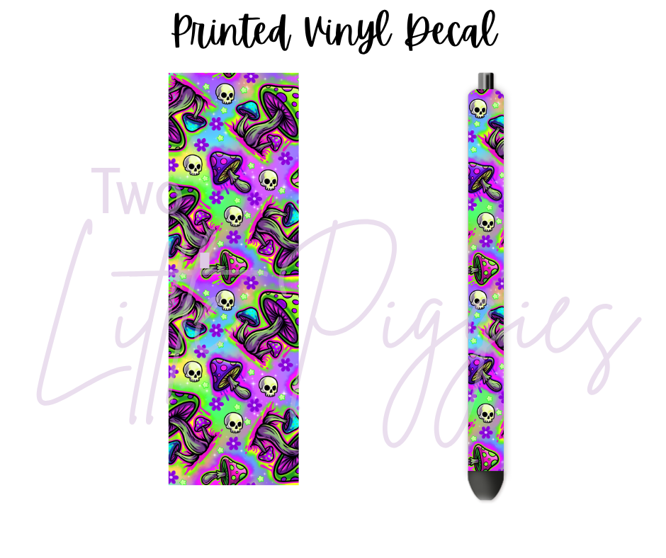 Printed Vinyl - Psychedelic Mushroom