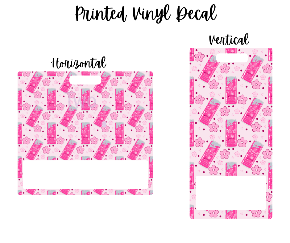 Printed Vinyl - Red Bull - Pink
