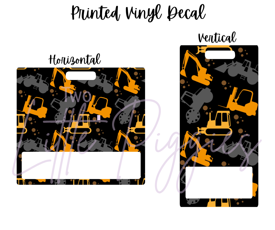 Printed Vinyl - Excavator