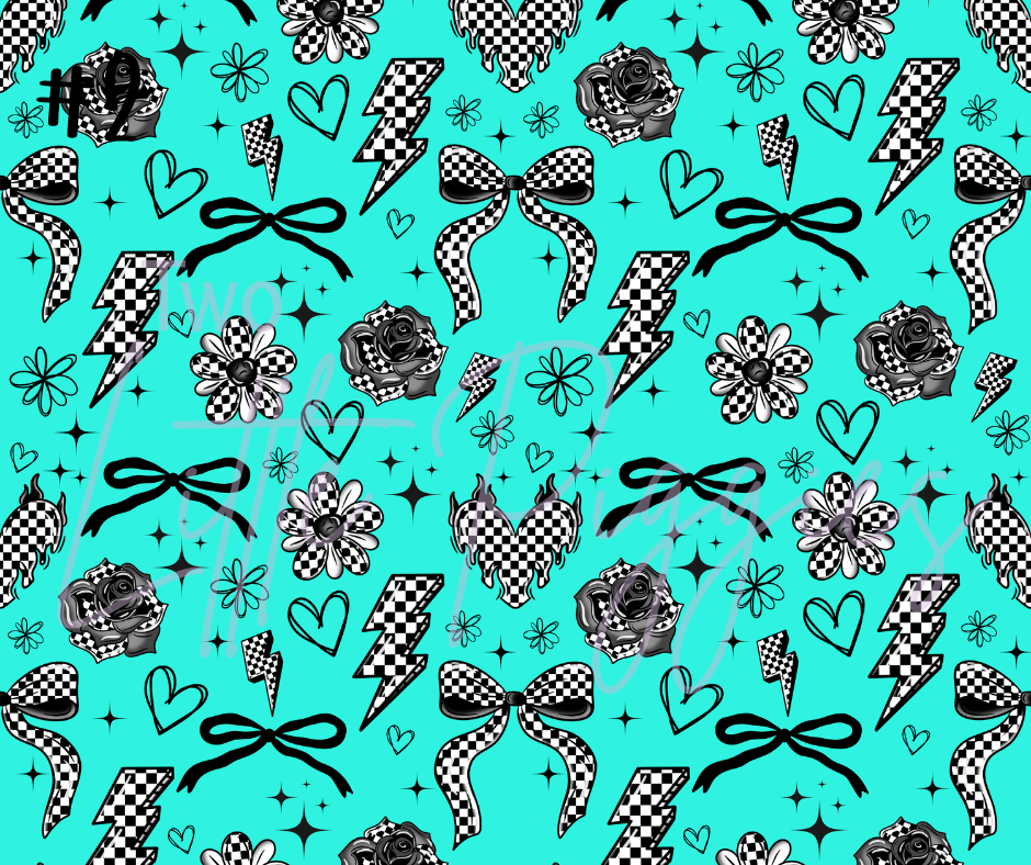 Printed Vinyl -  Trendy Checkered