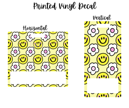 Printed Vinyl - Cutesy Smiles and Daisies