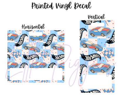 Printed Vinyl - Hot Wheels - Blue