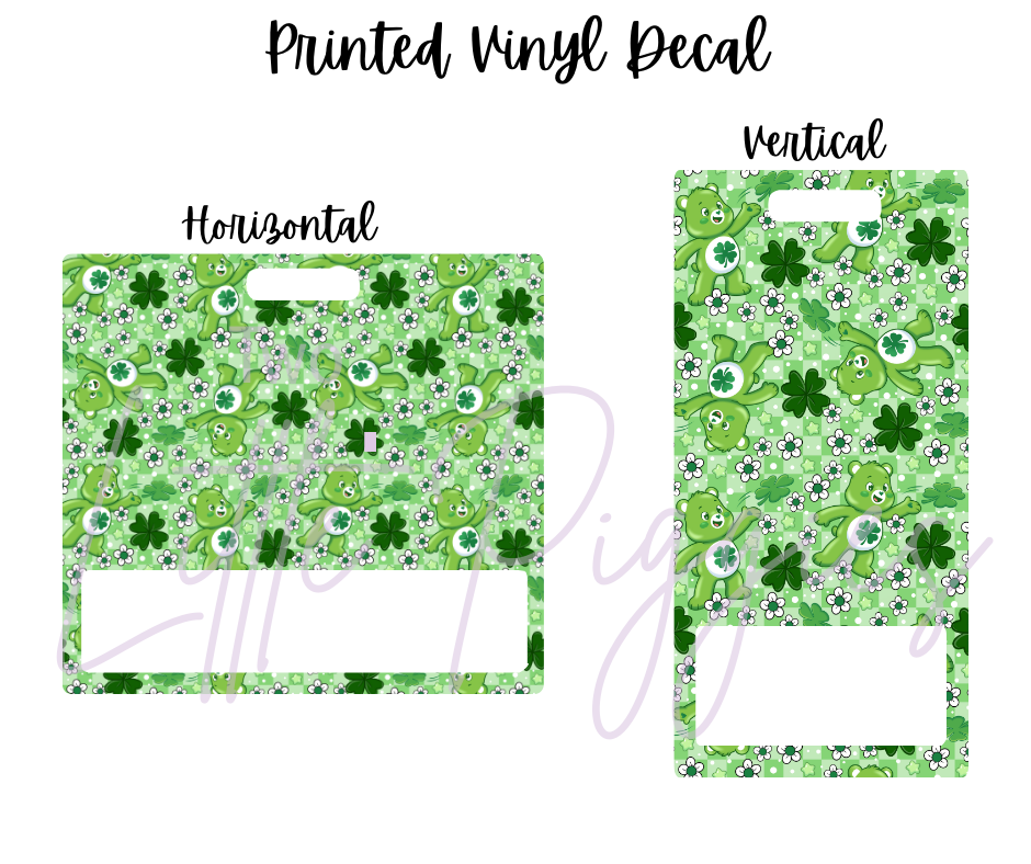 Printed Vinyl - St. Patrick's - Carebear